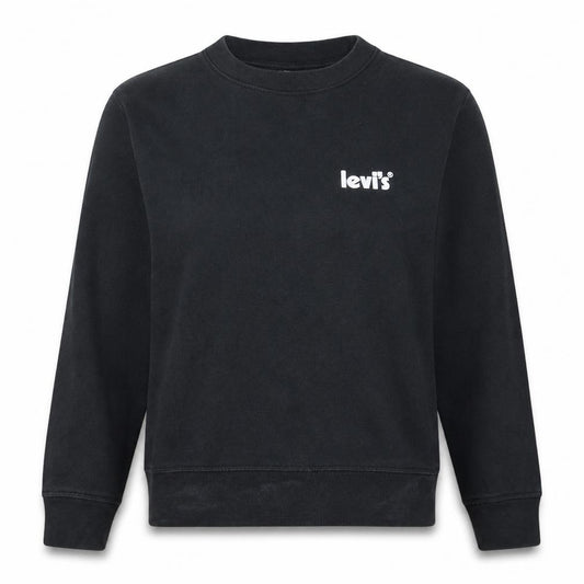 Levi's Women's Black Small Crew Neck Pullover Sweatshirt