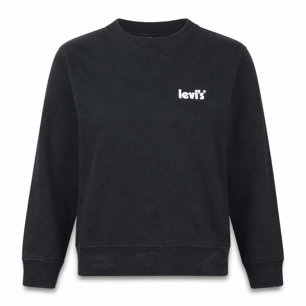 Levi's Women's Black Small Crew Neck Pullover Sweatshirt