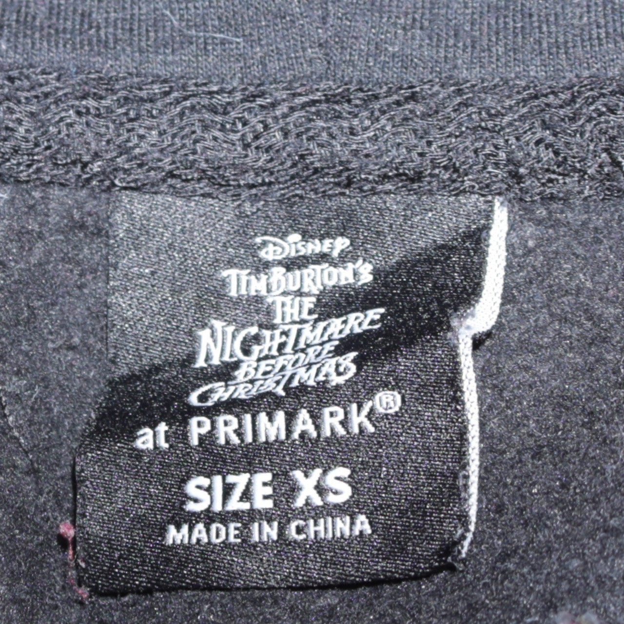 Primark Women’s Black The Nightmare Before Christmas Pullover Hoodie XS