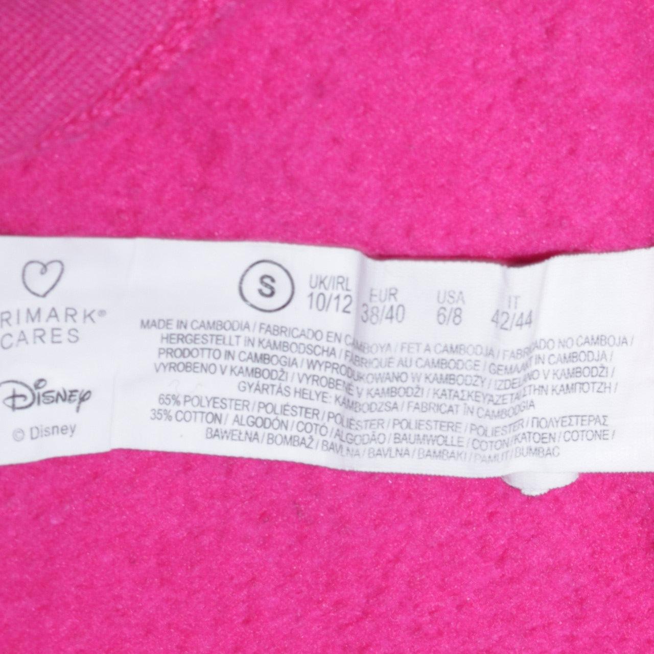Disney Women’s Pink Stitch Sweatshirt Size 10/12 Pullover Crew Neck