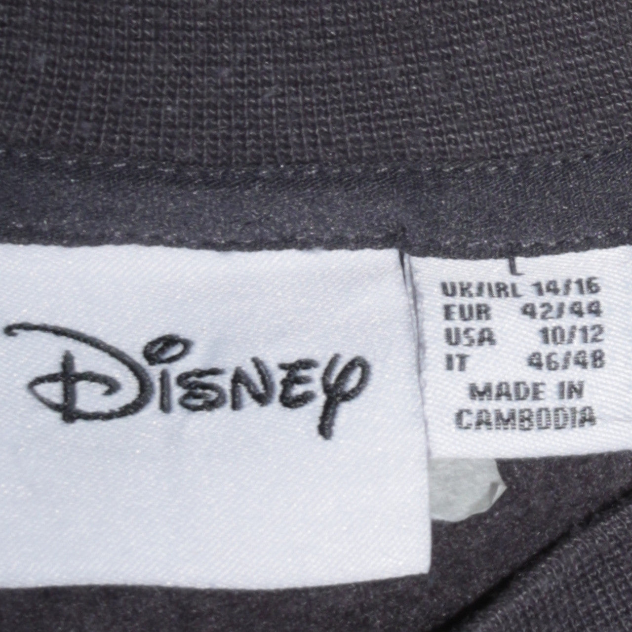 Disney Women Black Princess Crew Neck Pullover Sweatshirt Size L