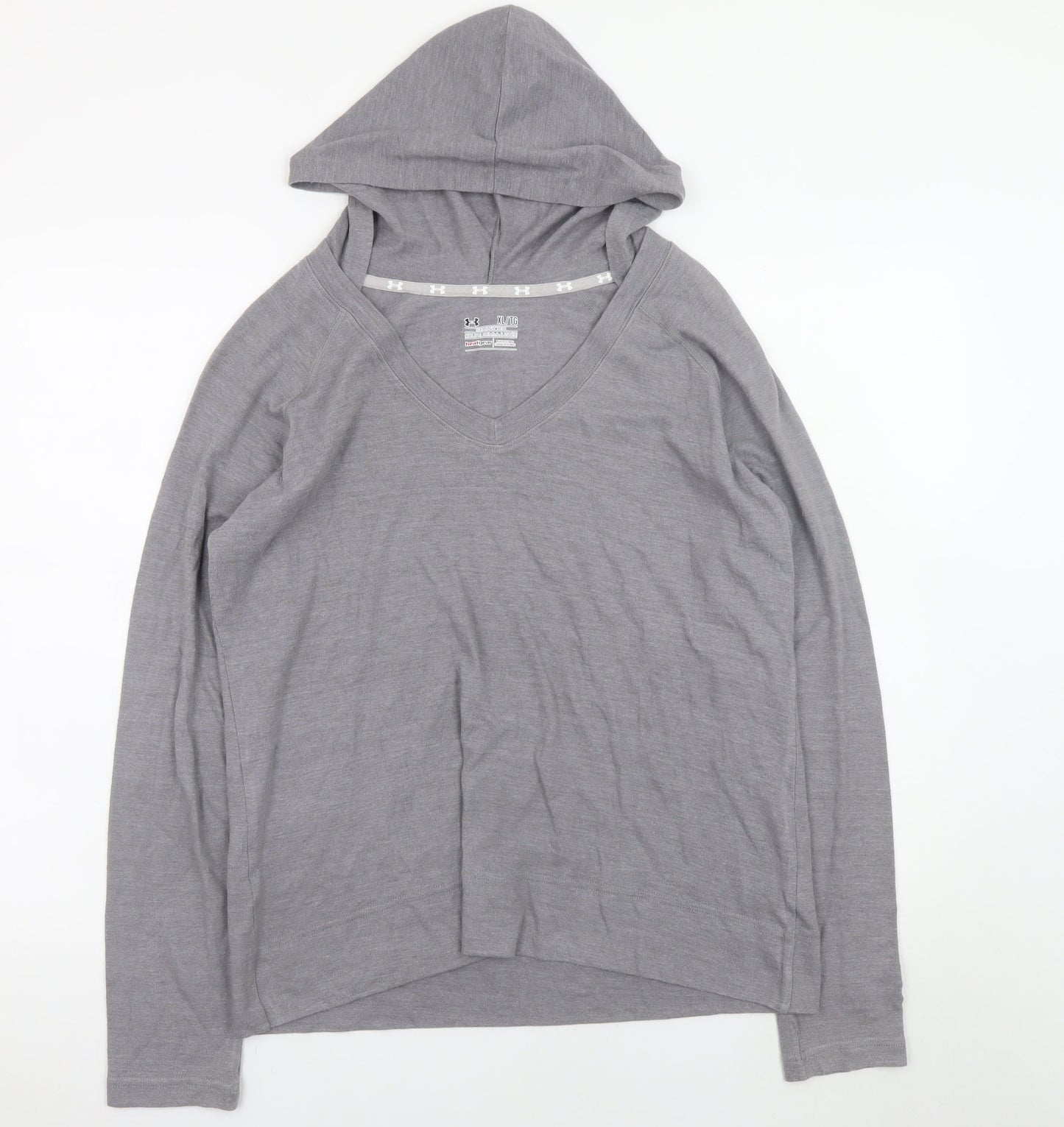 Under Armour Men's Grey XL Lightweight V-Neck Pullover Hoodie