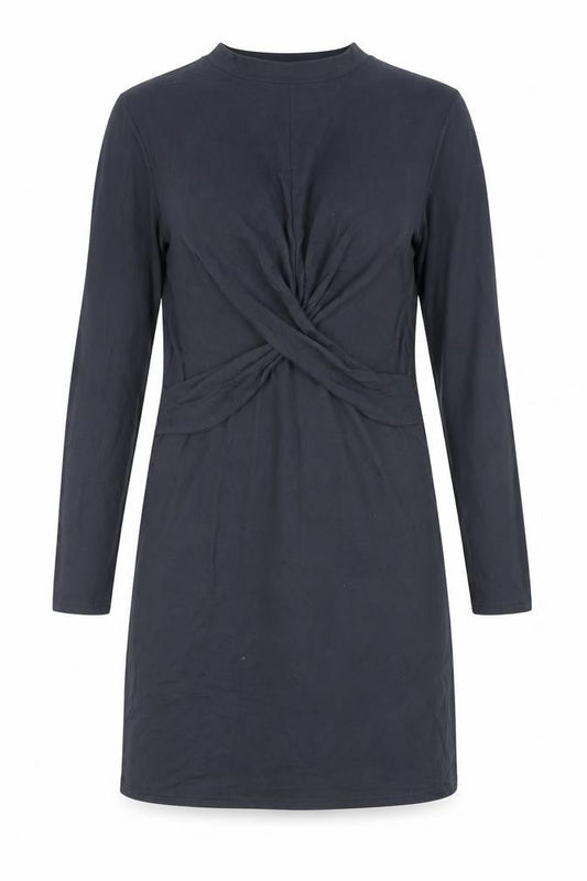Topshop Women’s Black Size 12 Bodycon Long Sleeve Knee Length Dress