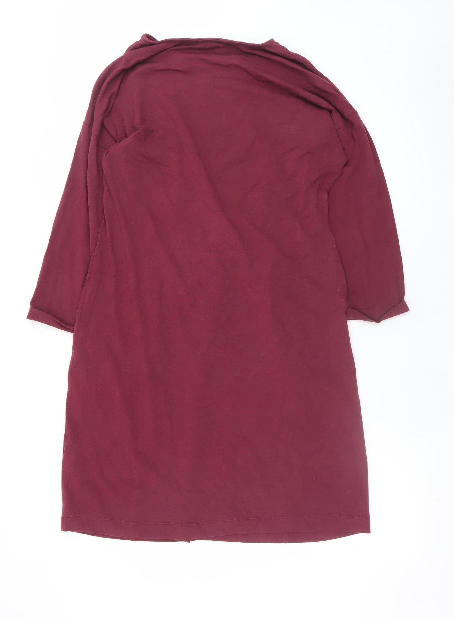 Roman Women Red Size 12 Shift Dress 3/4 Sleeve Knee Length
