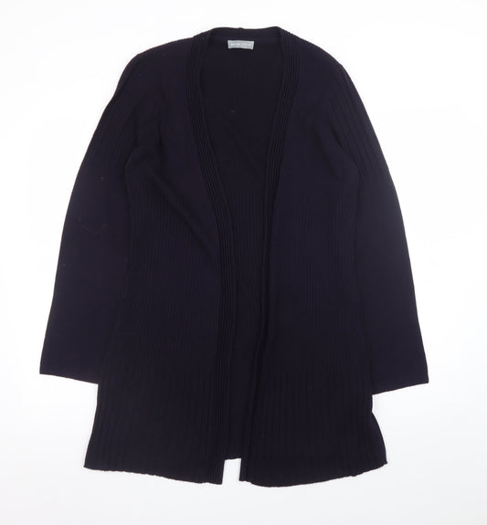 Marks and Spencer Per Una Women Black Size 14 Open Front Long Sleeve Cardigan