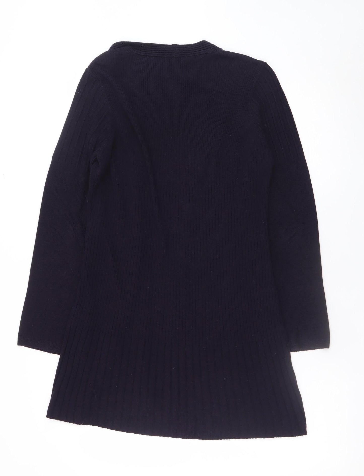 Marks and Spencer Per Una Women Black Size 14 Open Front Long Sleeve Cardigan
