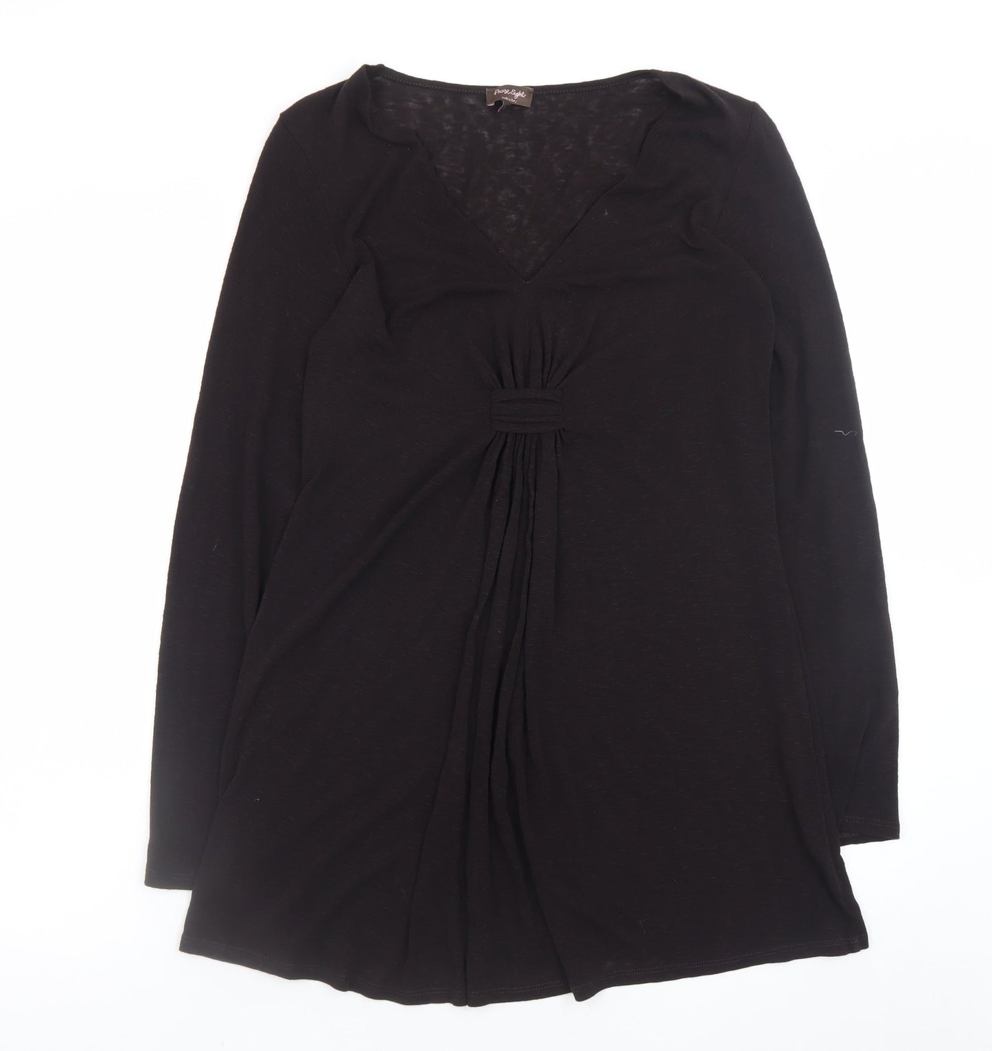 Phase Eight Women’s Black L A-Line V-Neck Jersey Dress