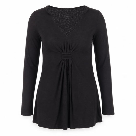 Phase Eight Women’s Black L A-Line V-Neck Jersey Dress