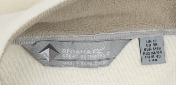Regatta Women’s Beige 1/2 Zip Fleece Sweatshirt UK 12 Polyester