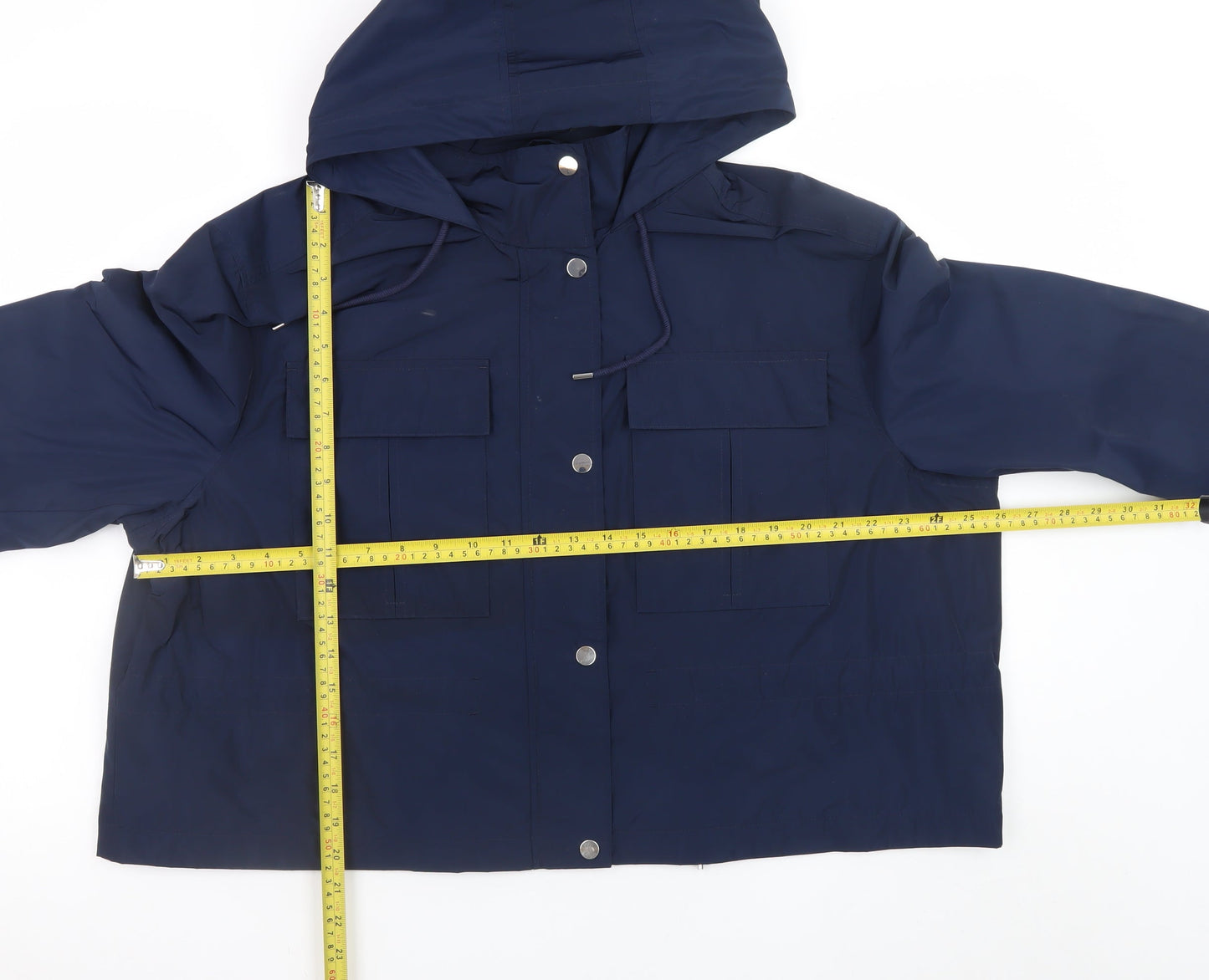 Marks and Spencer Women's Blue Hooded Anorak Jacket Size 18