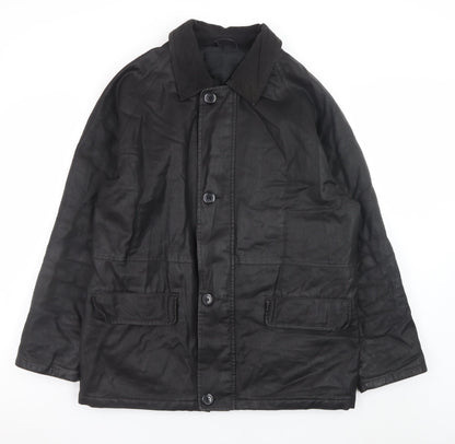 Copperstone Tailoring Men's Black Medium Water Resistant Overcoat