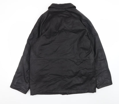 Copperstone Tailoring Men's Black Medium Water Resistant Overcoat