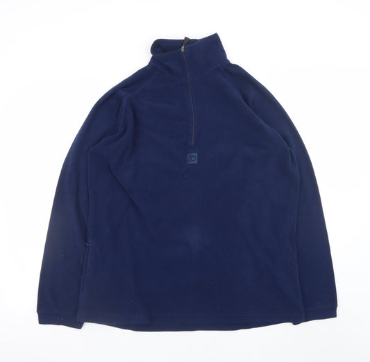 Craghoppers Men's Blue Fleece Half Zip Pullover Sweatshirt M