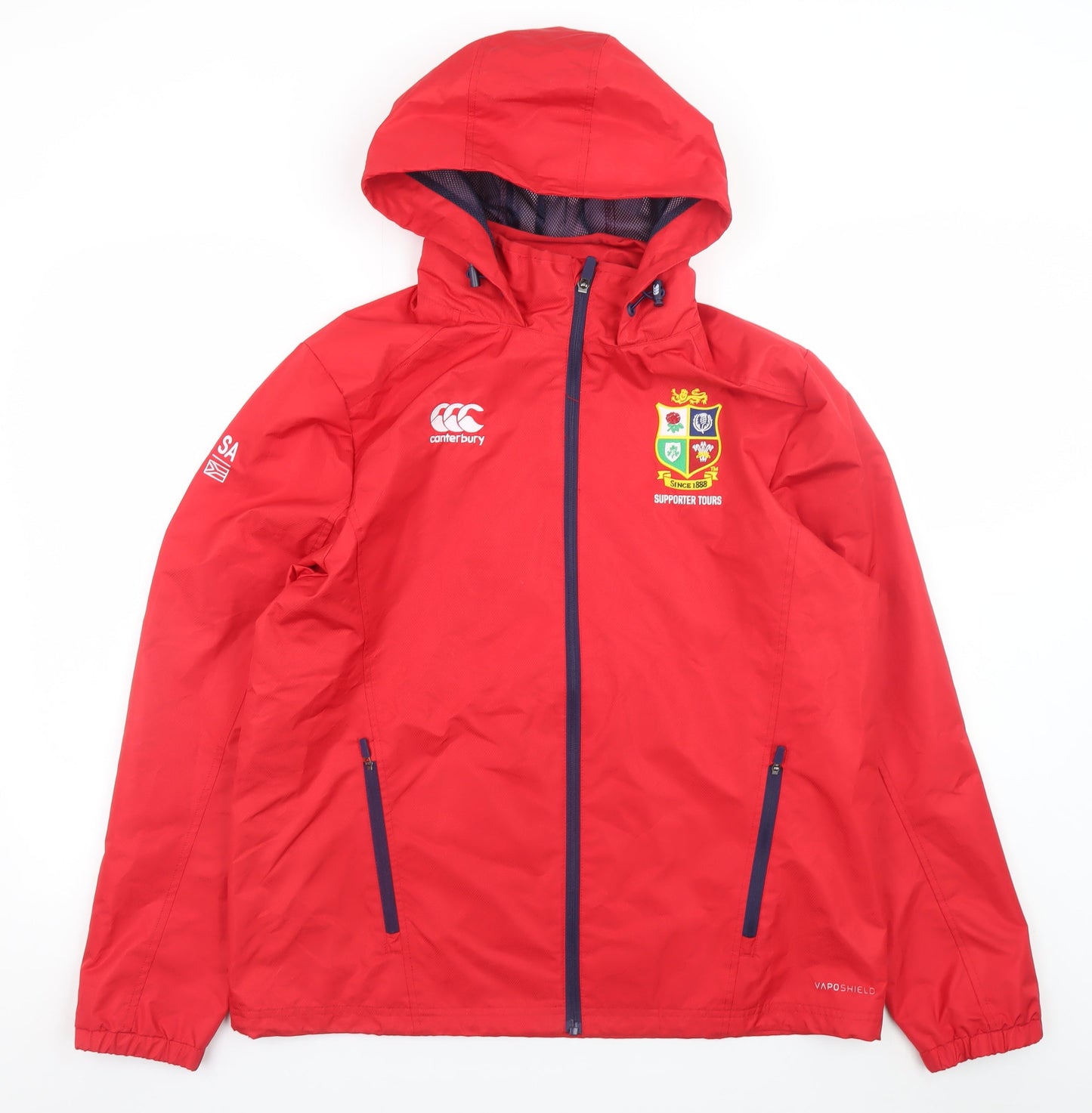 Canterbury Men's Red L Waterproof Rugby Hooded Jacket