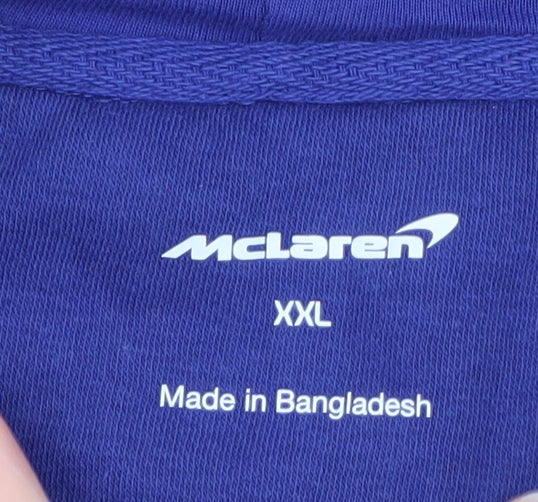McLaren Men's Blue Full Zip Graphic Racing Hoodie XXL