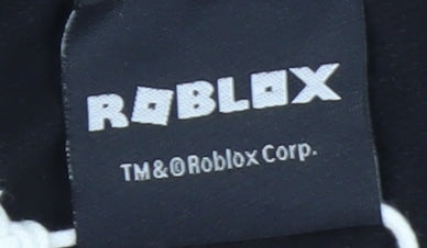 Roblox Boys Black Hoodie 11-12 Years Pullover Cotton Gamer Sweatshirt