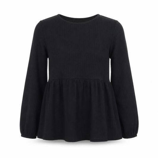 New Look Women's Black Long Sleeve Tunic Blouse UK 10