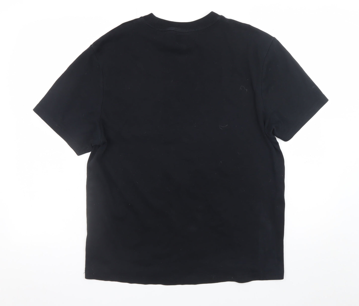 River Island Men's Black Cotton Pocket T-Shirt Medium