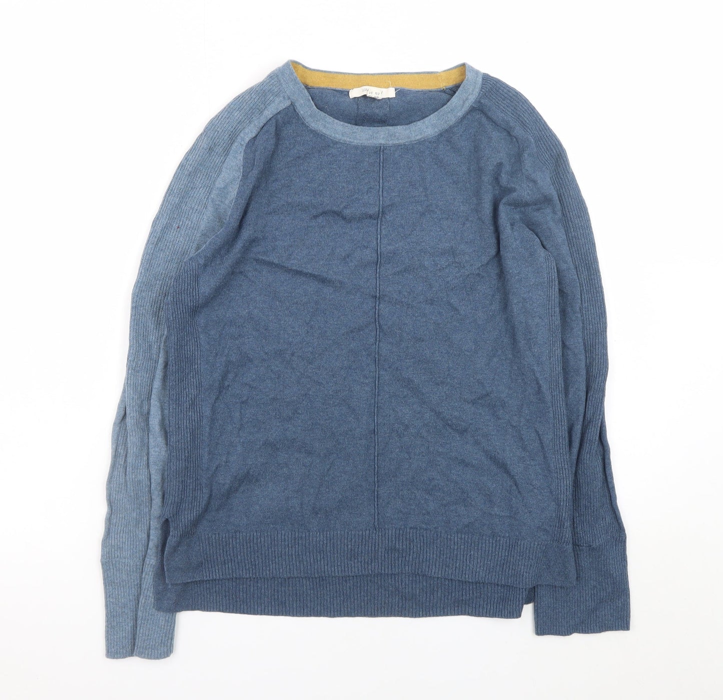 White Stuff Men's Blue Cotton Wool Crew Neck Jumper M