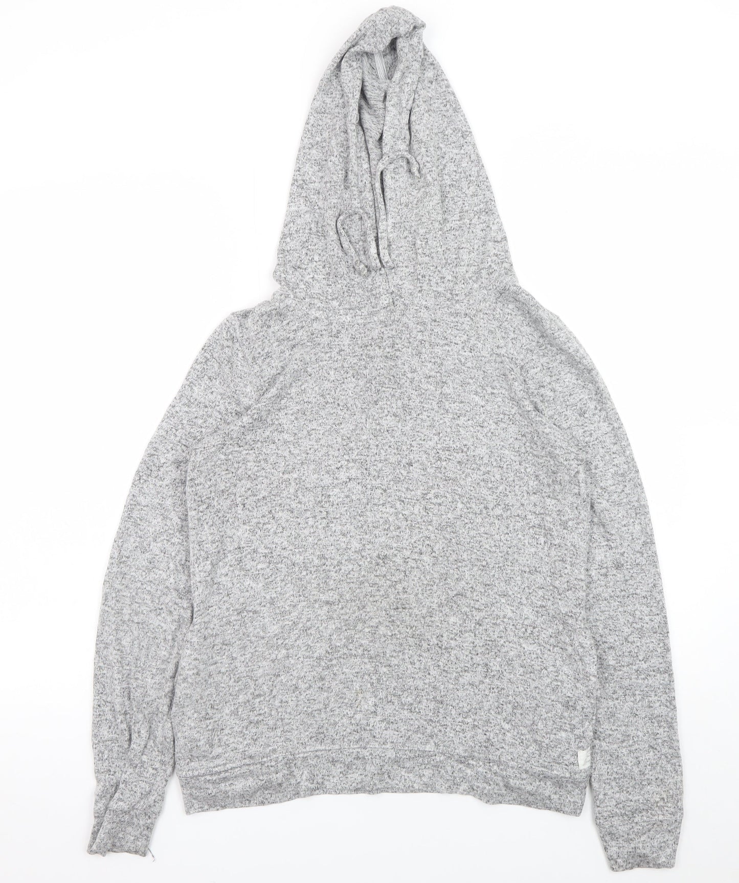 FatFace Women Grey Marl Relaxed Pullover Hoodie UK 8 Loungewear