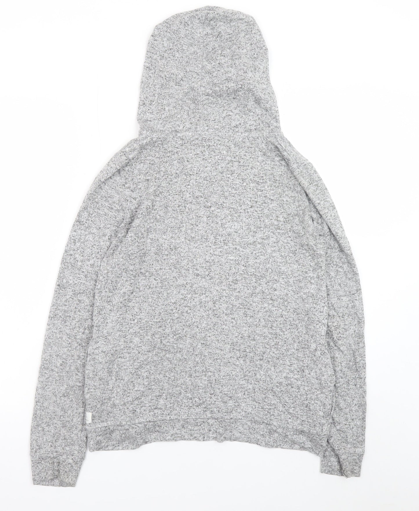 FatFace Women Grey Marl Relaxed Pullover Hoodie UK 8 Loungewear