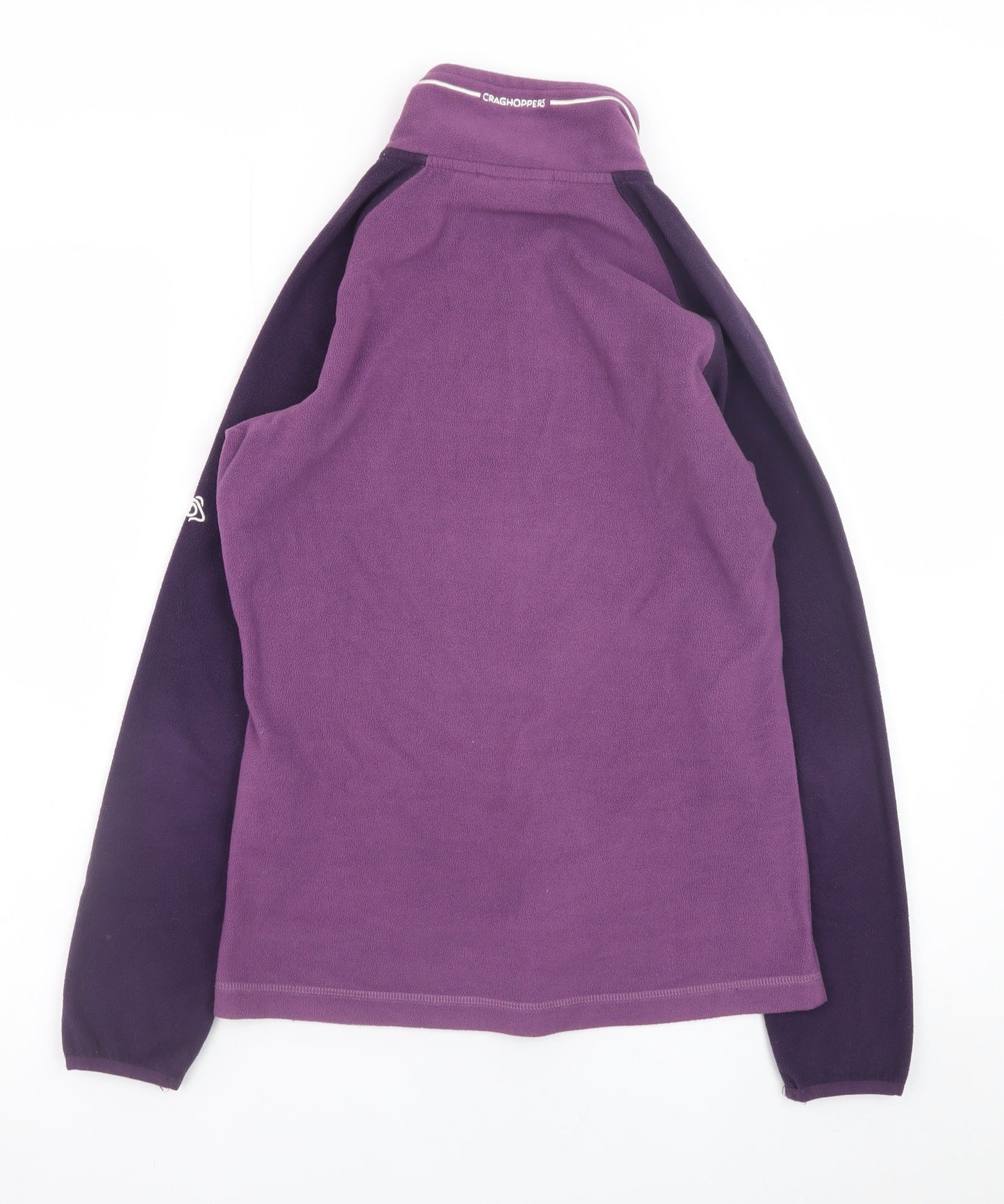 Craghoppers Women's Purple 1/2 Zip Fleece Sweatshirt UK 8