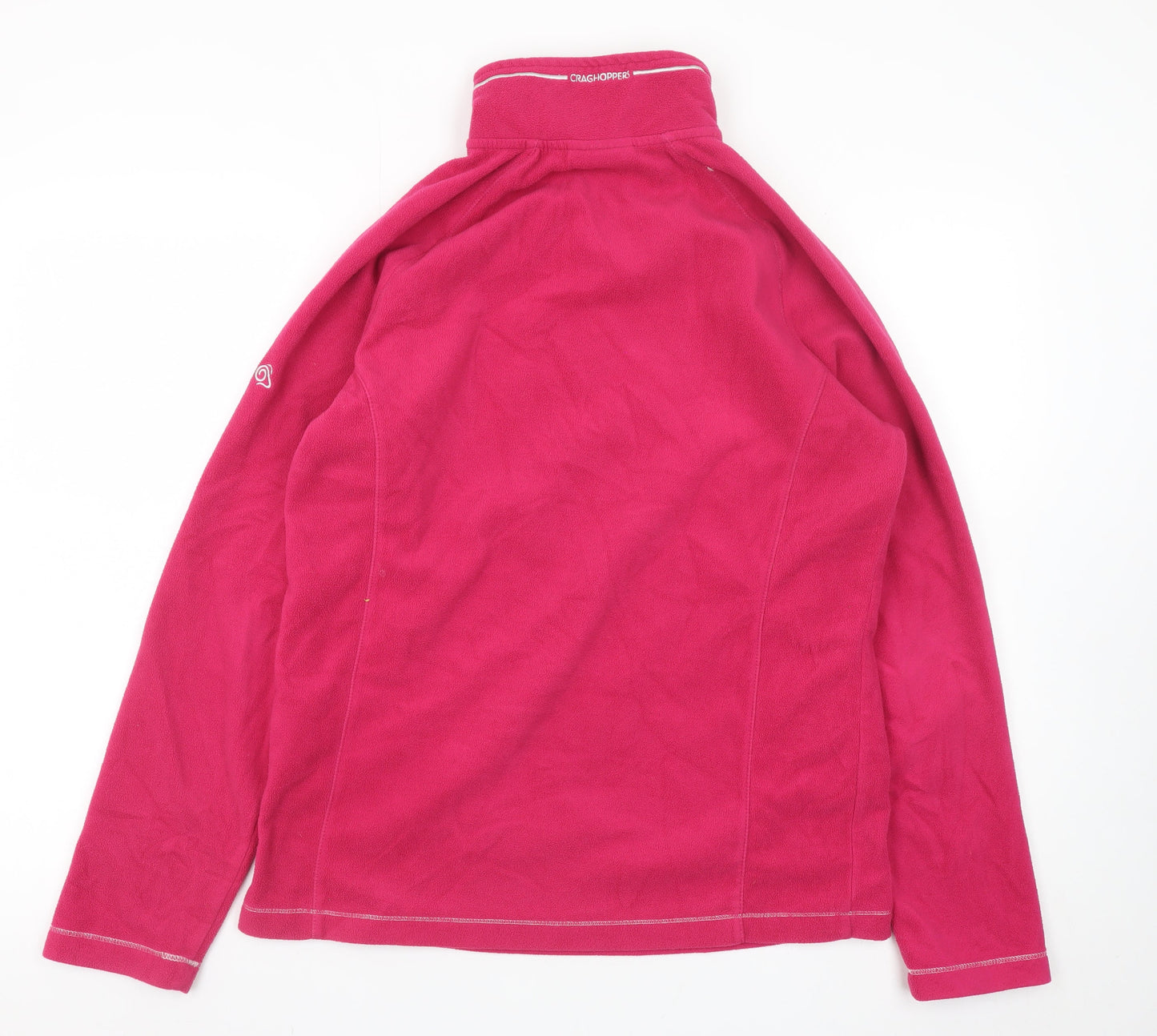 Craghoppers Womens Pink Fleece 1/2 Zip Pullover Sweatshirt UK 12