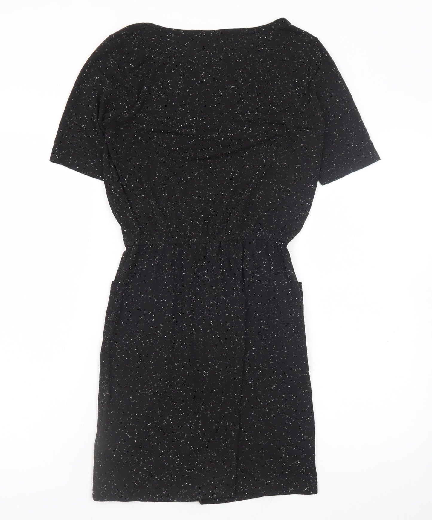 Jacqueline de Yong Womens Black XS Knee Length Shift Dress