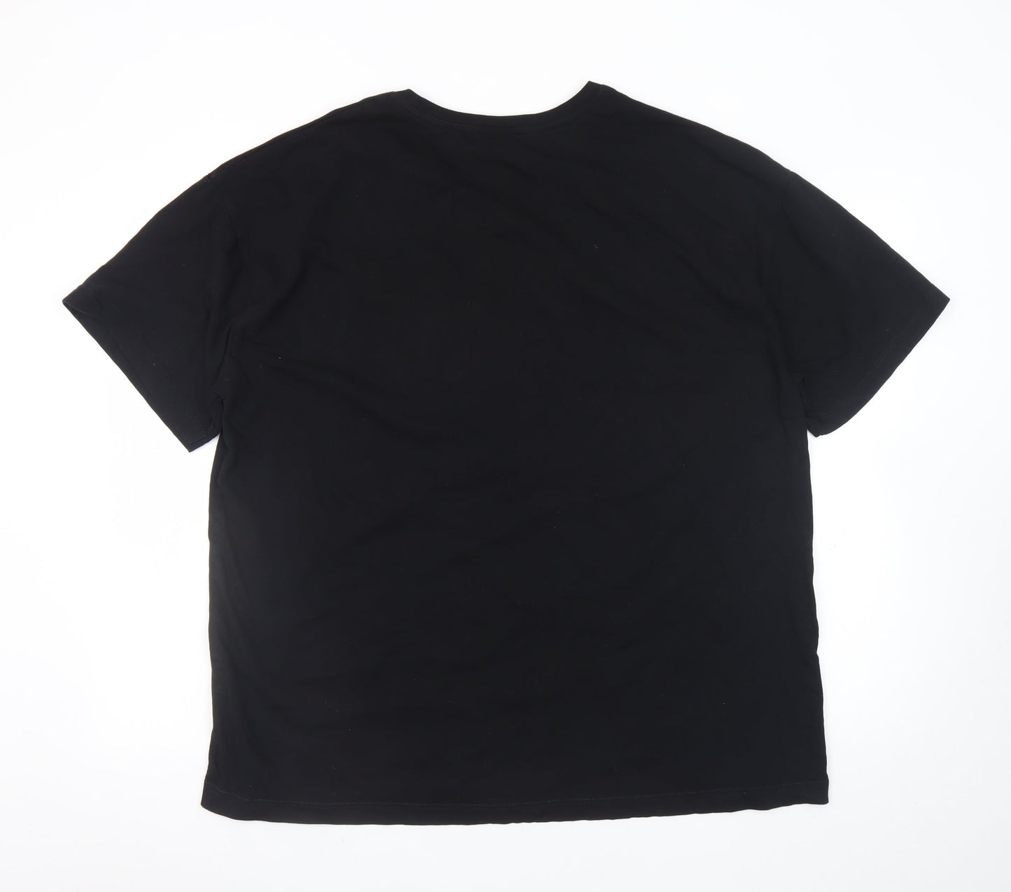 River Island Men’s Black R.I Active Cotton Graphic Crew Neck T-Shirt Size L