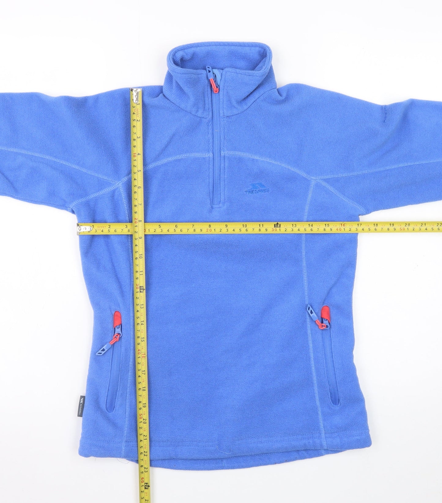Trespass Womens Blue Fleece Pullover Sweatshirt XS 1/2 Zip Outdoor
