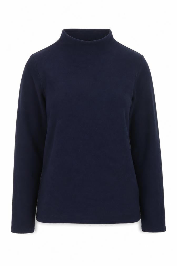 Marks & Spencer Women Navy Blue Fleece Pullover Sweatshirt Size M