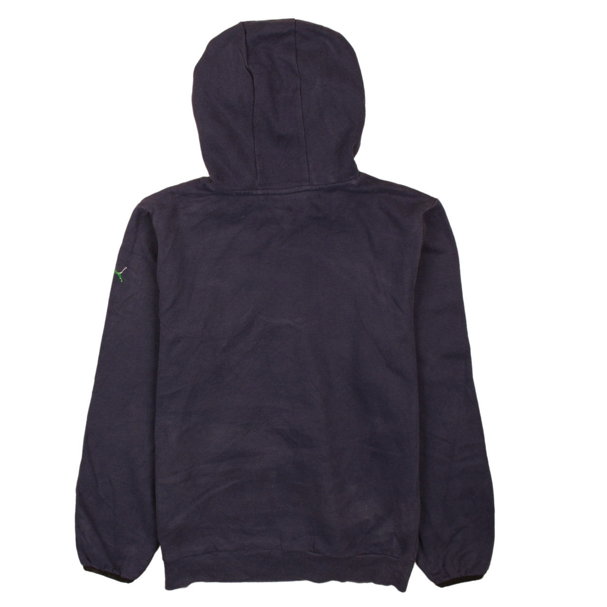 Puma Boys Black Pullover Hoodie 14 Years with Green Graphic Print