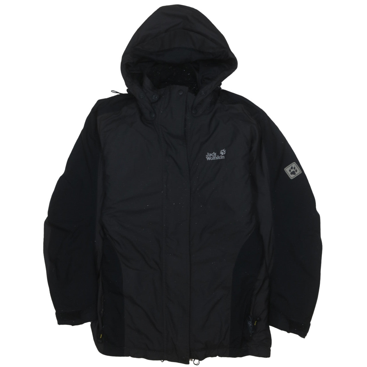 Jack Wolfskin Men's Black XS Waterproof Hooded Parka Jacket