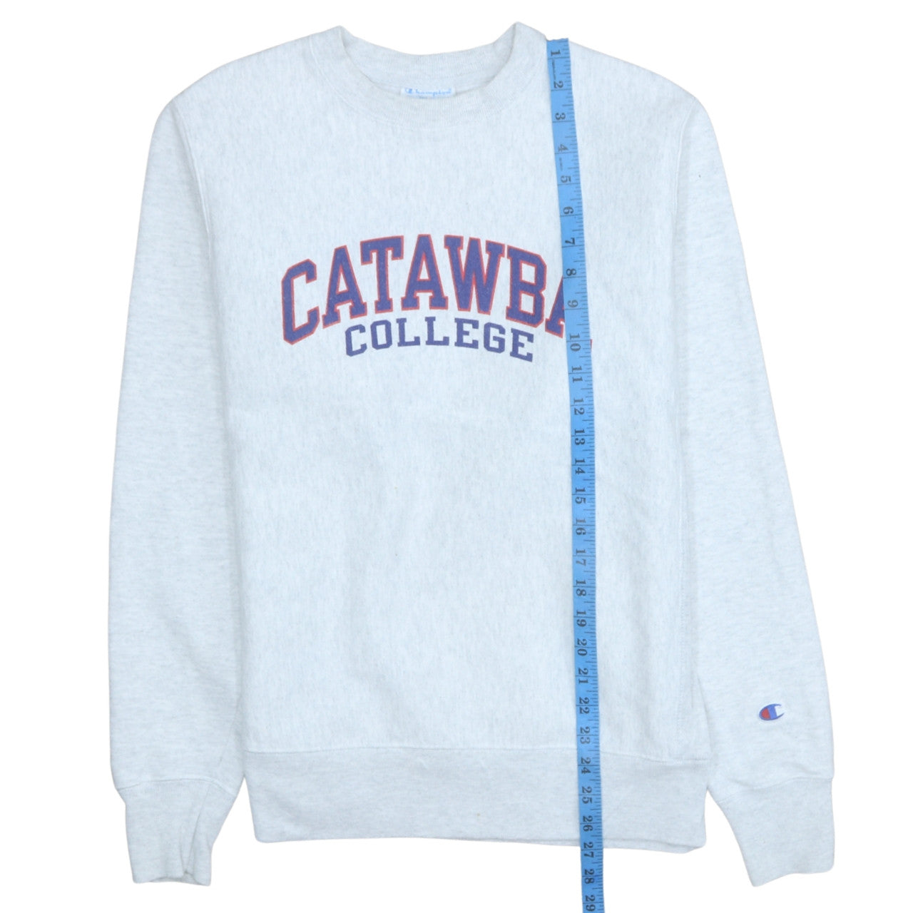Champion Men's Grey Small Reverse Weave College Sweatshirt