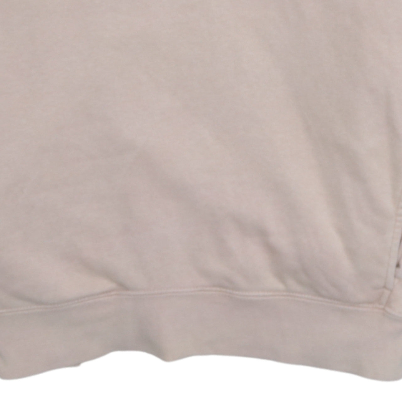 Nike Womens Beige Pullover Hoodie Small Cotton Blend Logo Hooded Sweatshirt