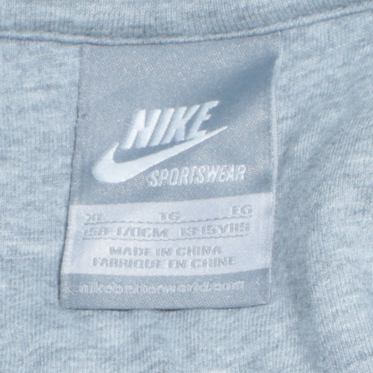 Nike Boys Black Full Zip Hoodie 13-15 Years Cotton Fleece Sportswear