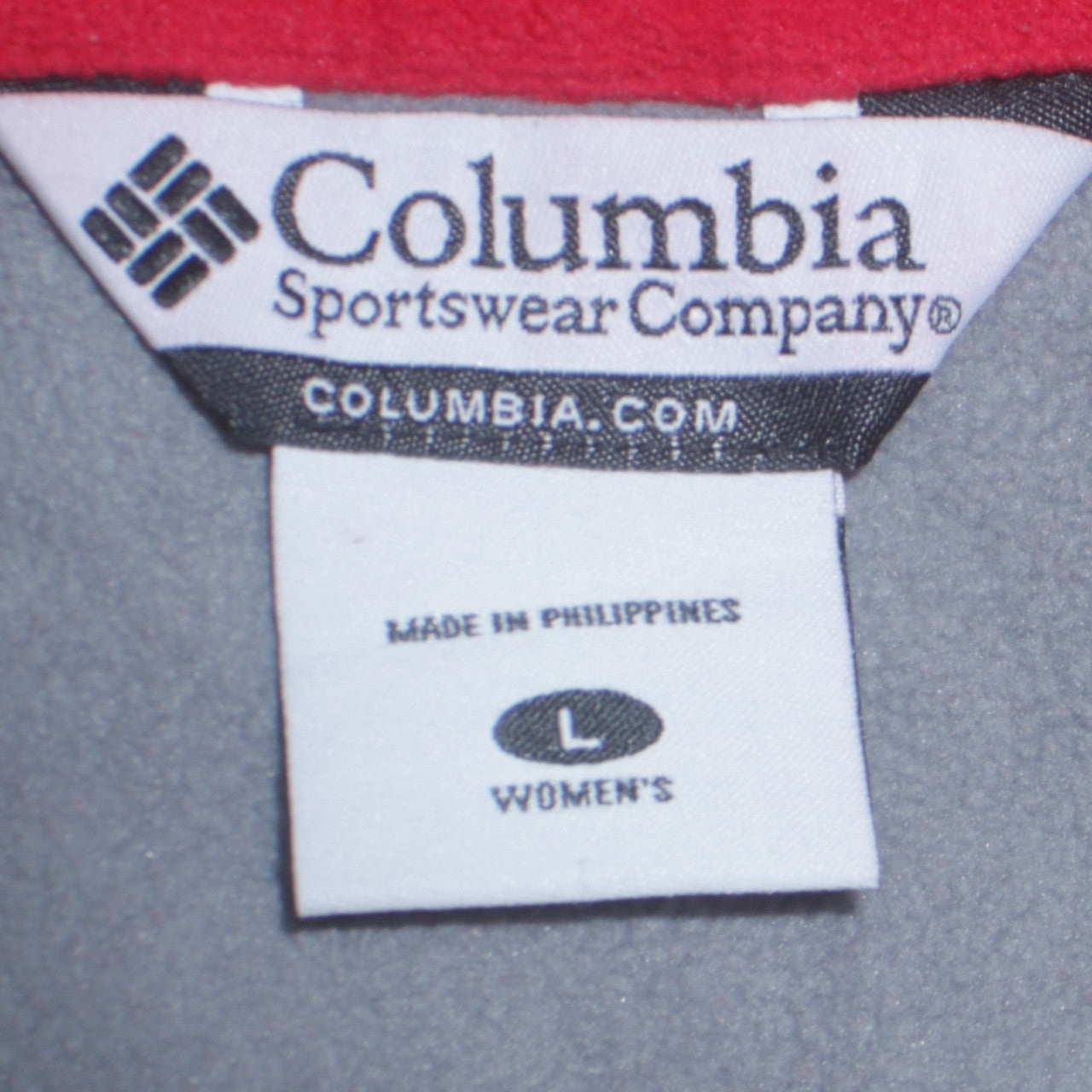 Columbia Women's Red Full Zip Fleece Jacket L Outdoor Activewear
