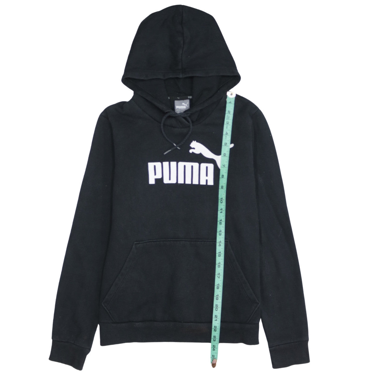 Puma Women's Black Pullover Hoodie Size 14 Hooded Sweatshirt