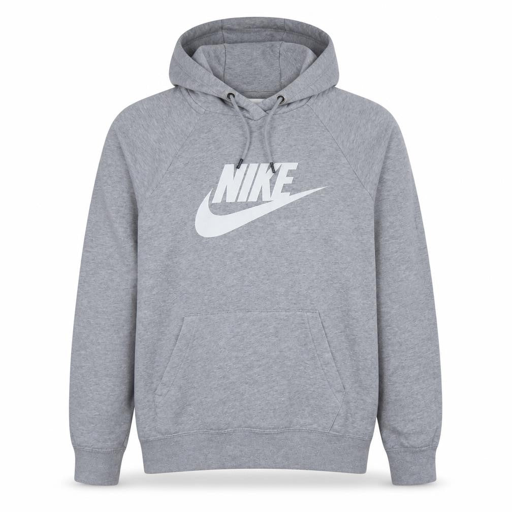 Nike Men's Grey Pullover Hoodie Small Logo Fleece Sportswear
