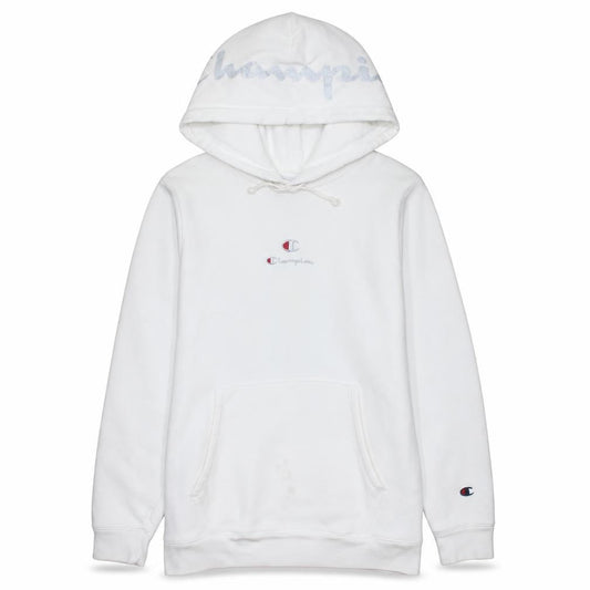 Champion Women's White XS Pullover Hoodie with Logo Detail