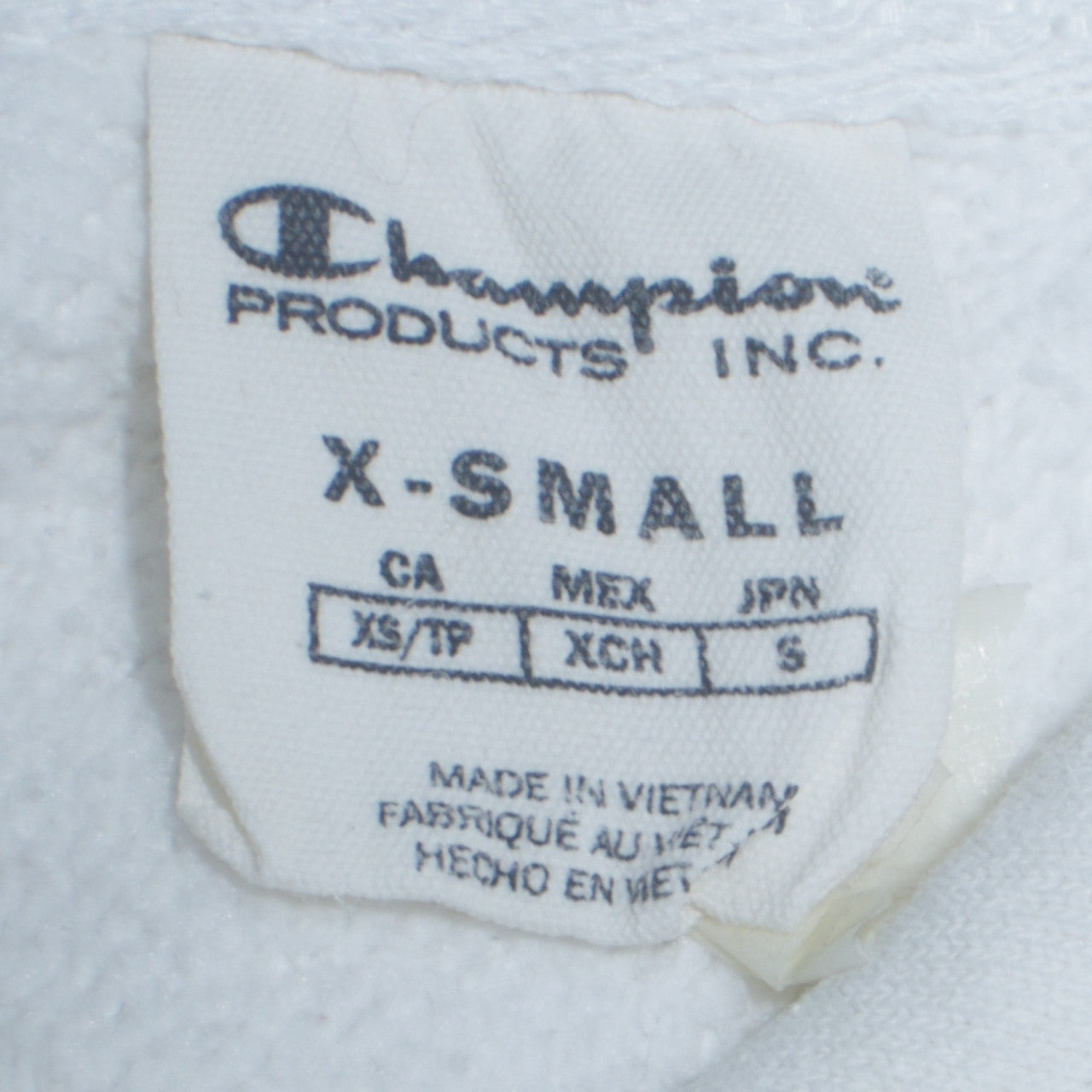 Champion Women's White XS Pullover Hoodie with Logo Detail