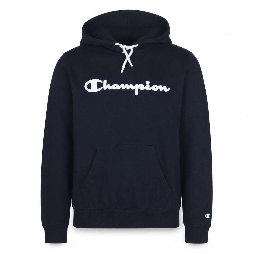 Champion Men's Blue XS Pullover Hoodie with Logo