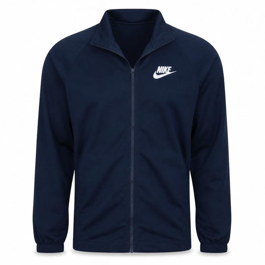 Nike Men's Blue Track Jacket M Regular Fit Full Zip Polyester