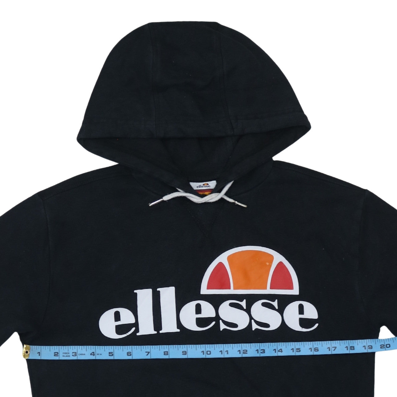Ellesse Women's Black Pullover Hoodie UK 8 Casual Sportswear