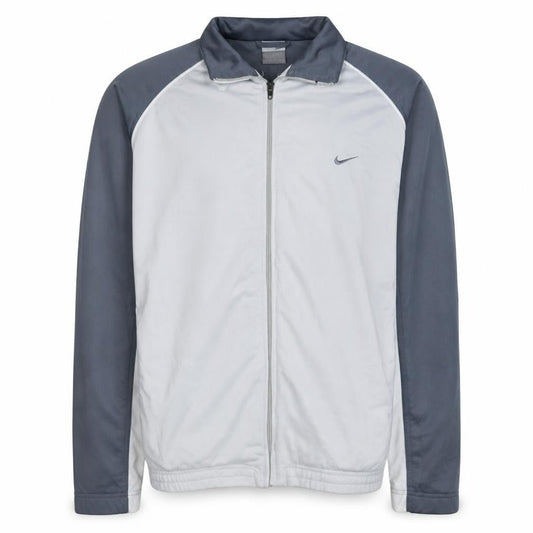 Nike Men's Grey Track Jacket XL Regular Fit Full Zip Activewear