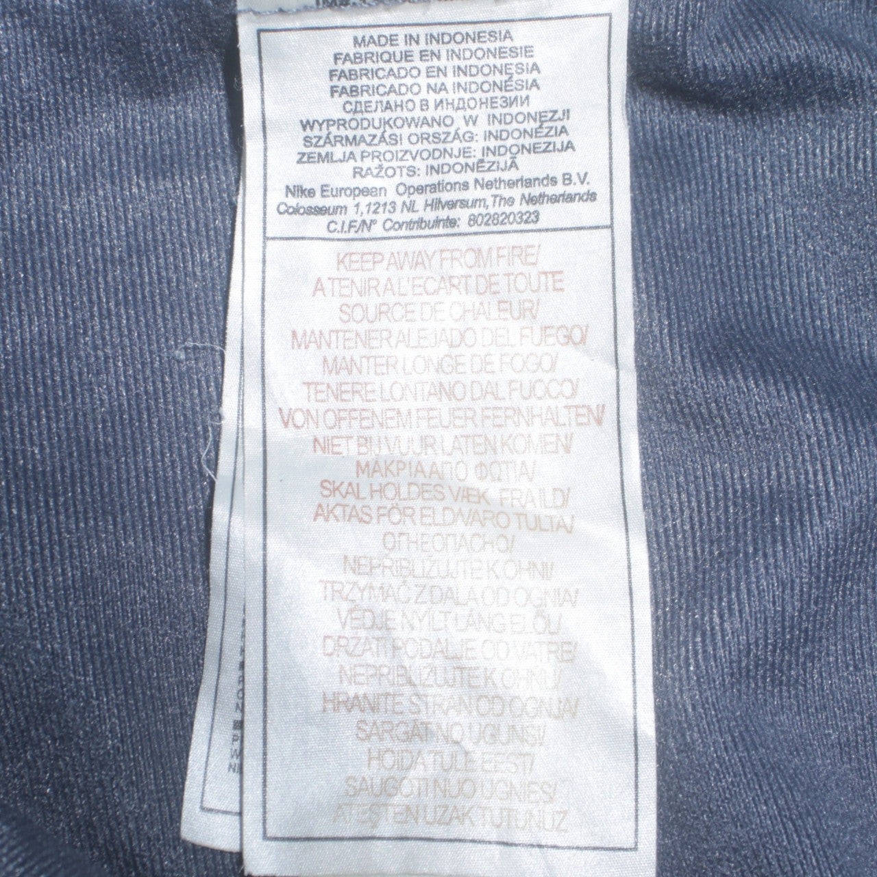 Nike Men's Grey Track Jacket XL Regular Fit Full Zip Activewear