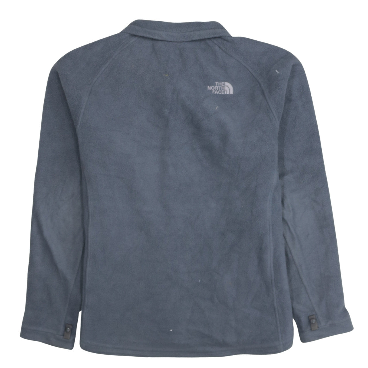 The North Face Men's Grey Fleece Full Zip Mid-Length Outdoor Jacket M