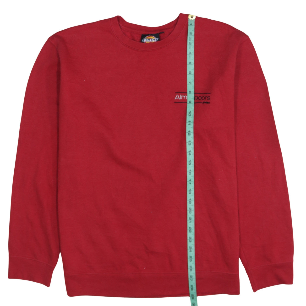 Dickies Mens Red XL Pullover Sweatshirt Crew Neck Workwear