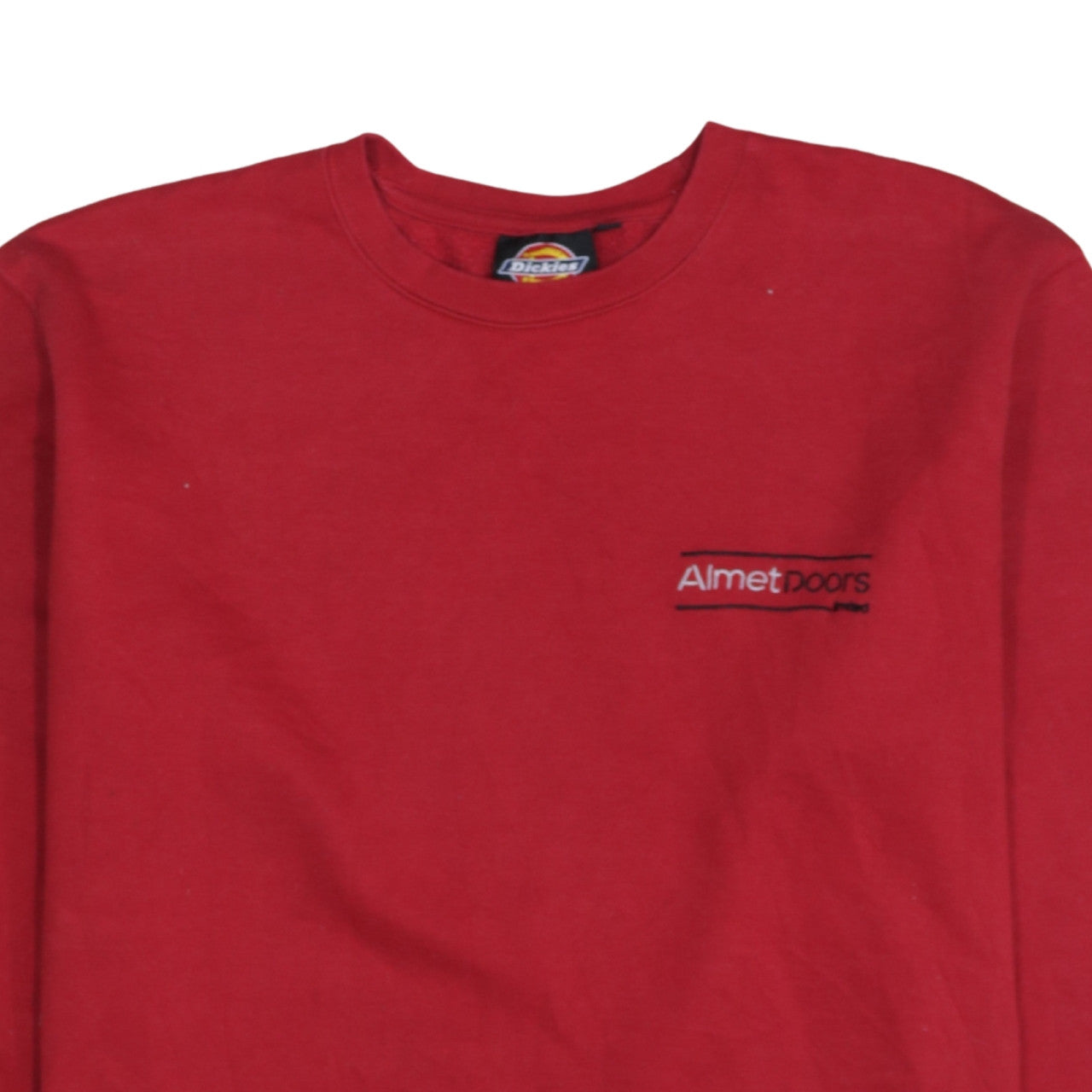 Dickies Mens Red XL Pullover Sweatshirt Crew Neck Workwear