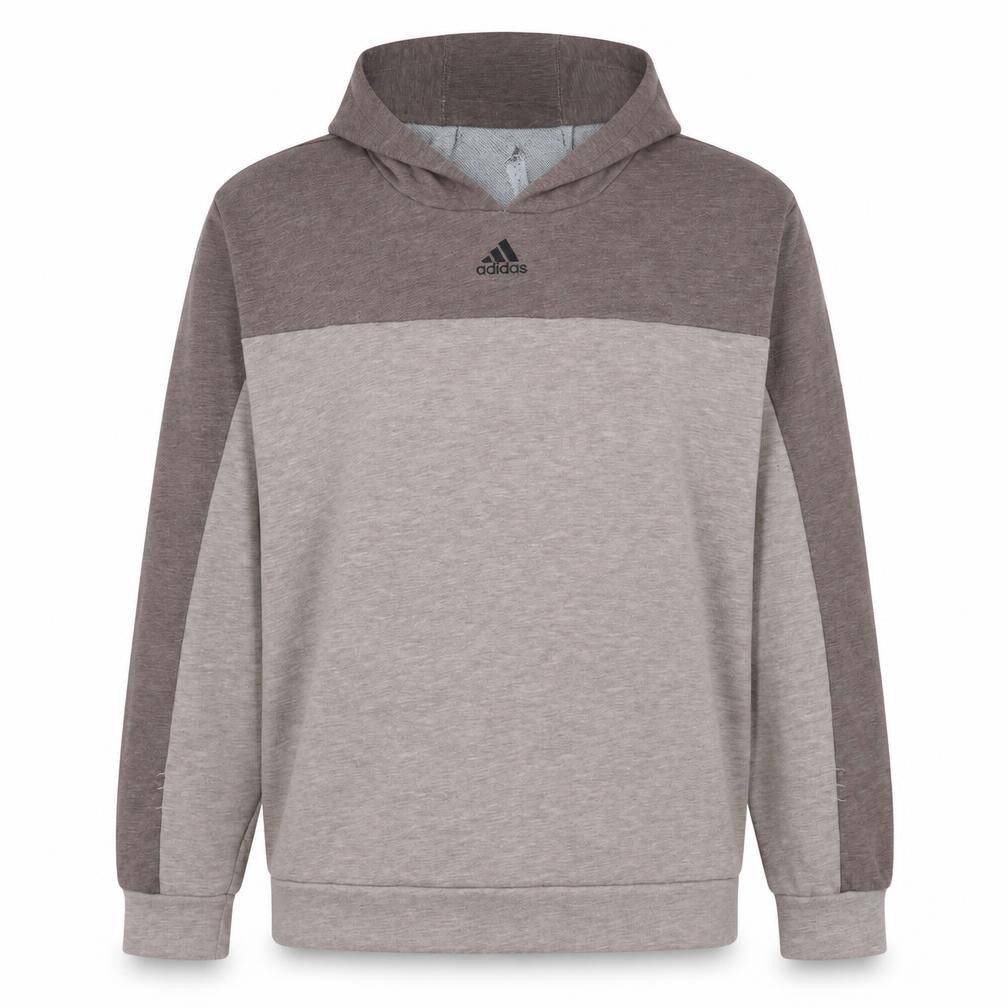 Adidas Men Beige Pullover Hoodie L Regular Fit Sports Style